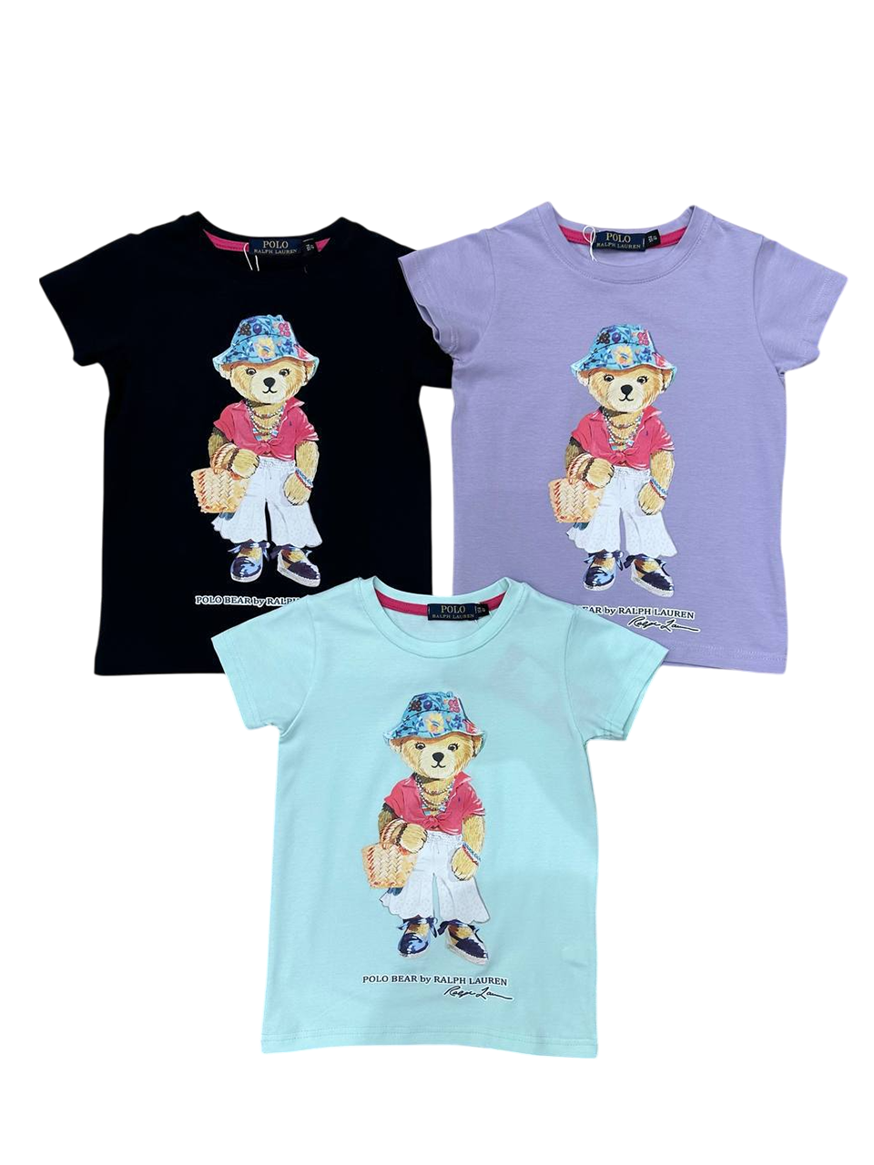 Tričko pre dievčatá - Polo Bear s čiapkou