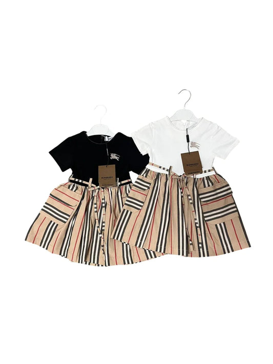 Šaty pre dievča - Burberry v bielej farbe