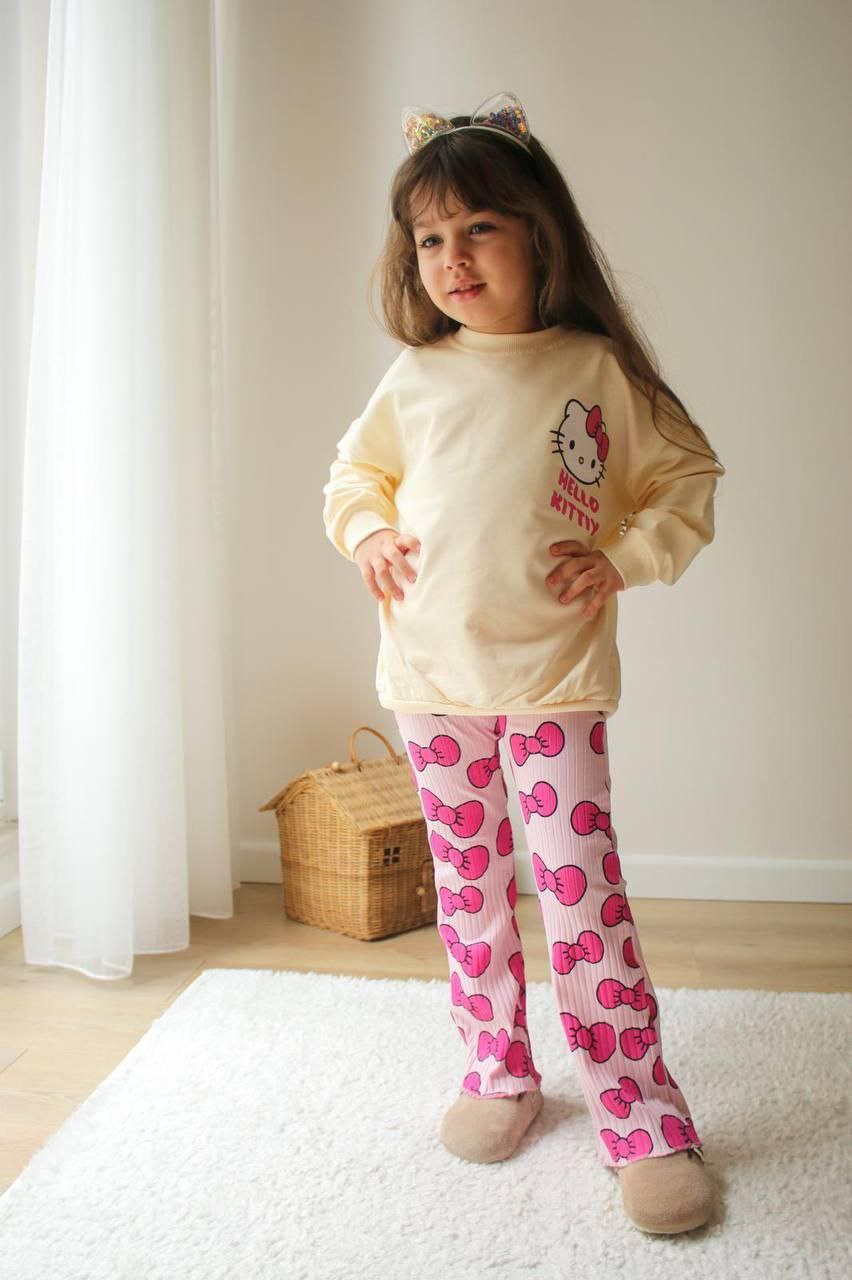 Sada pre dievčatko - Mačička v bielej a ružovej farbe