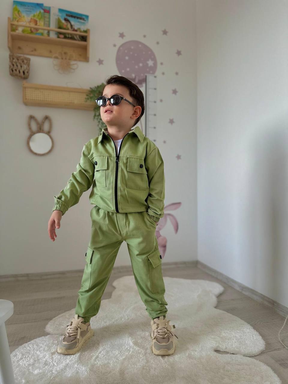 Sada Cargo - 3 diely v zelenej farbe pre chlapca