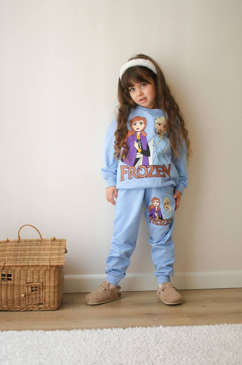 Sada pre dievčatko - Ľadové kráľovstvo v svetlomodrej farbe