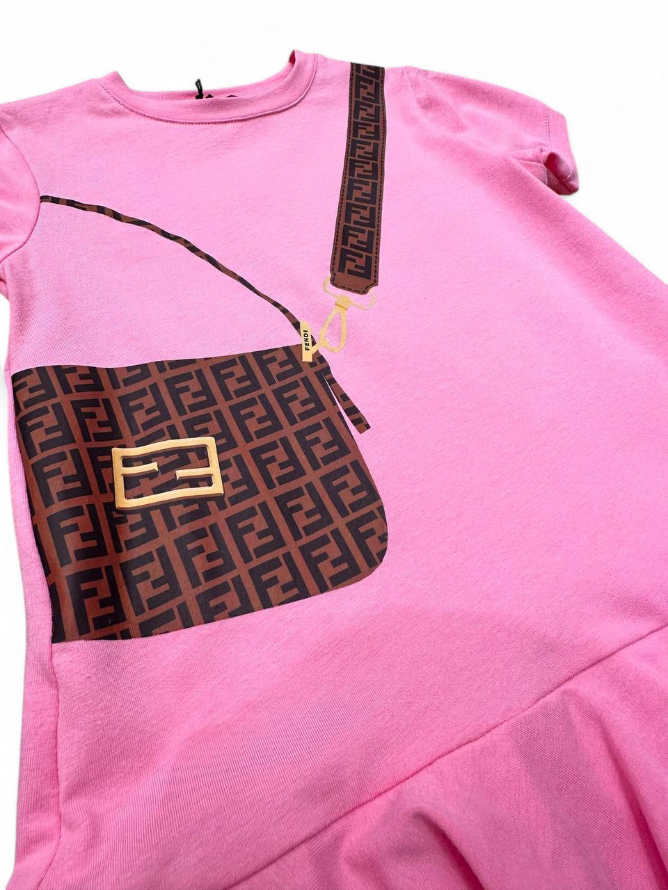 Šaty pre dievča - kabelka Fendi